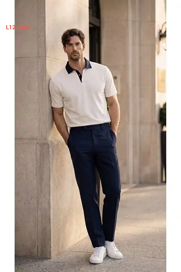 تي شيرت بول polo بياقة عادية من فالبرتارثور - لون أبيض