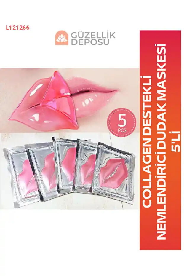 ماسك الشفاه المرطب المدعوم بالكولاجين من جوزيليس - 5 قطع