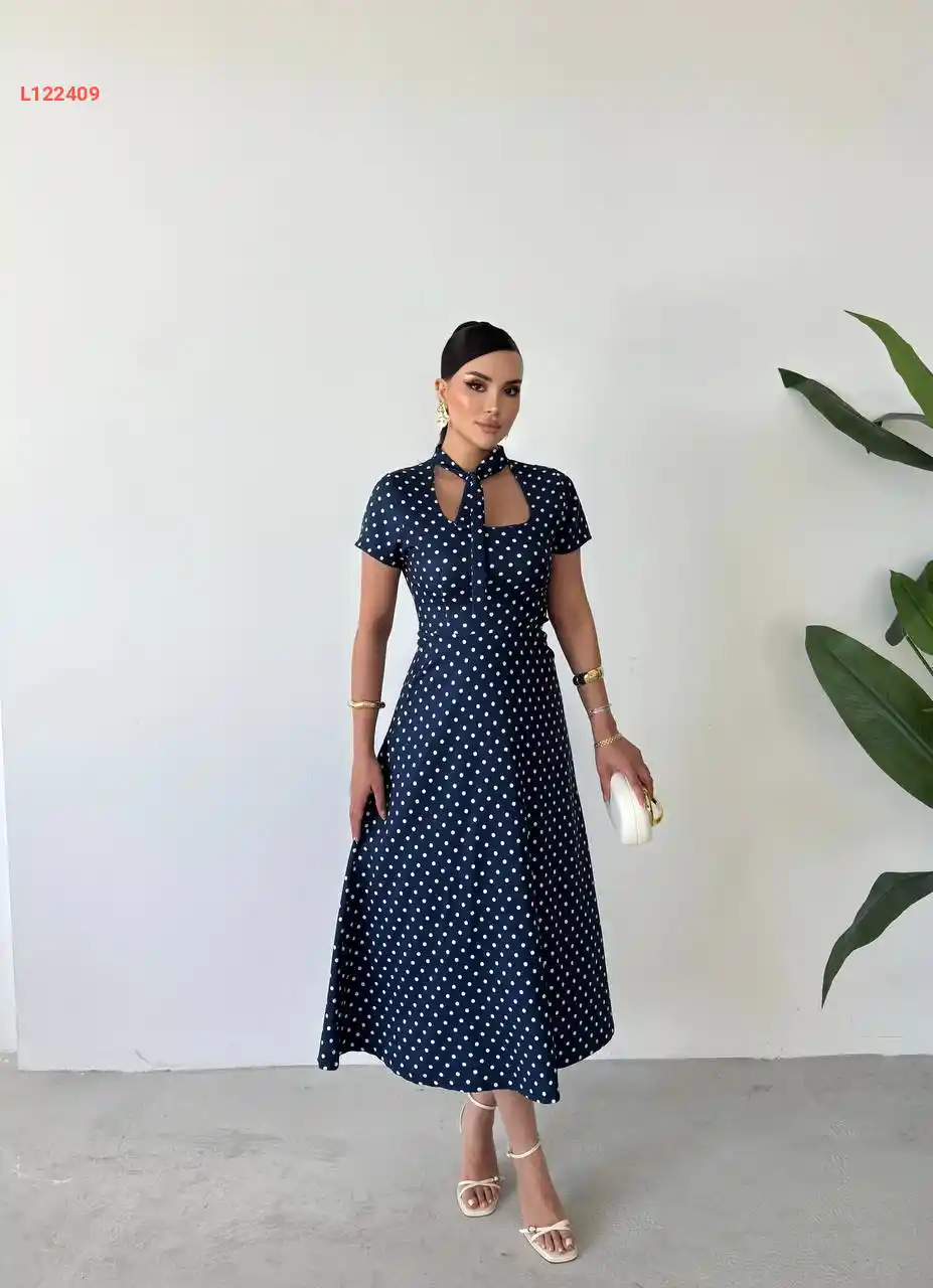 فستان زارا منقط
