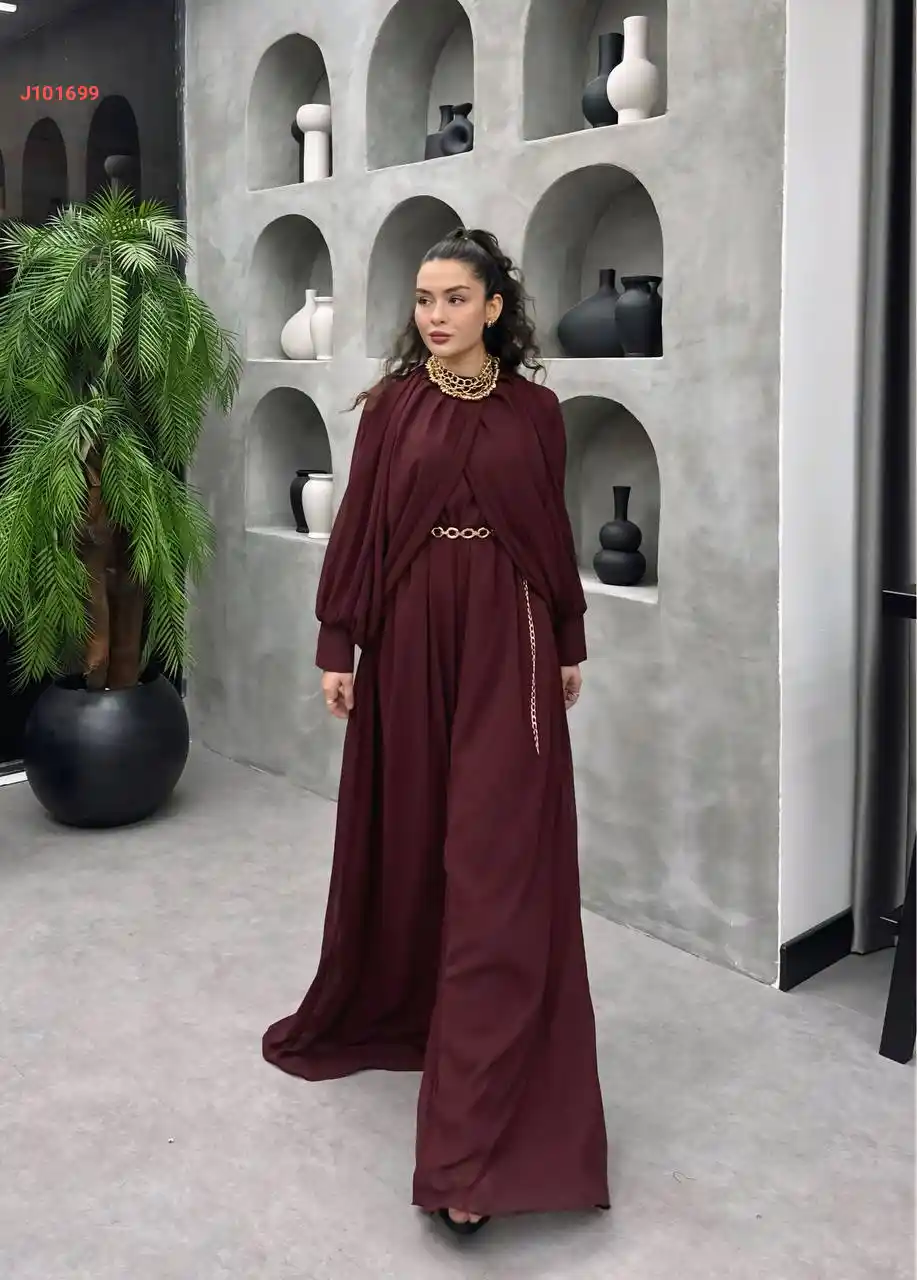 جمبسوت شيفون واسع