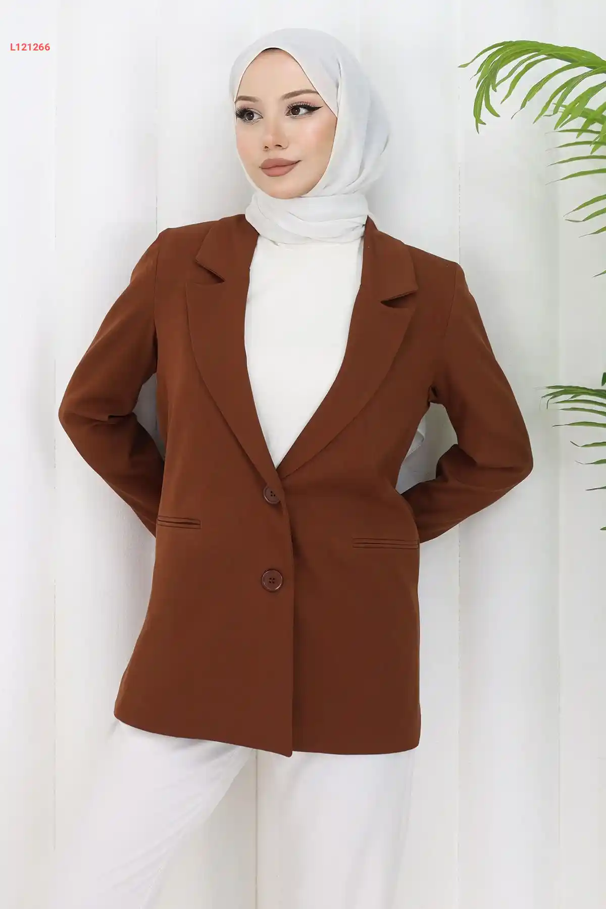 جاكيت نسائي بني 6146